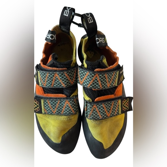 🧗Boreal Diabolo Climbing Shoes woman’s  Velcro Yellow Orange Black - Picture 7 of 8